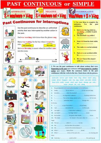 Grammar Rules: Past Continuous vs Past Simple