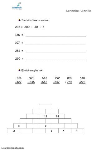 1) Matematikak 2