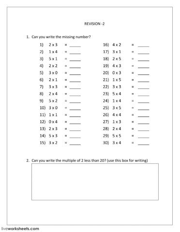 Math Revision 2