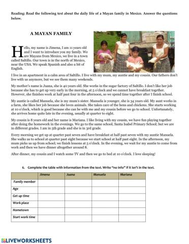 Routines - reading comprehension