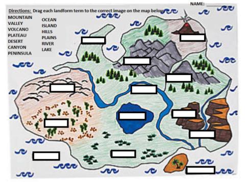 Landform Map Drop