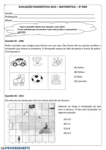 Revisão de matemática