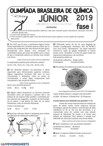 Olimpíada Brasileira de Química