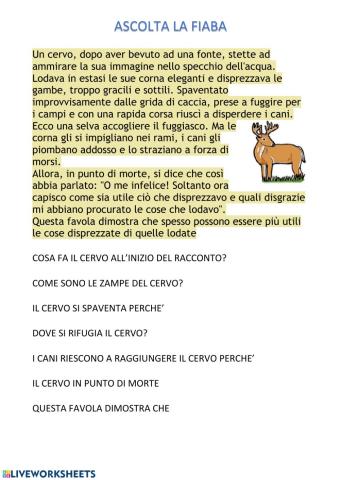 Un cervo