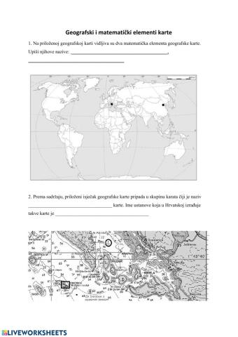 Elementi geografske karte