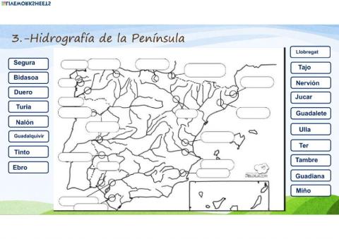 6º sociales - hidrografia peninsula - AYALDE