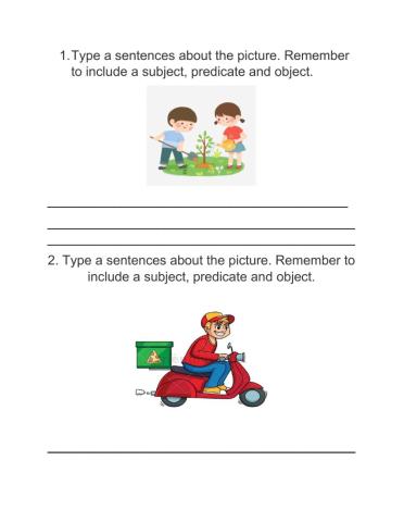 Constructing subject and predicate