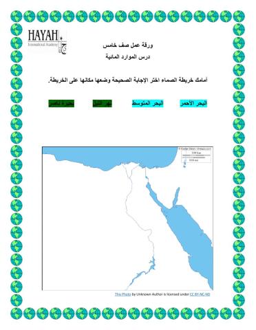 الموارد المائية بمصر