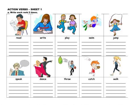 Action Verbs - 1