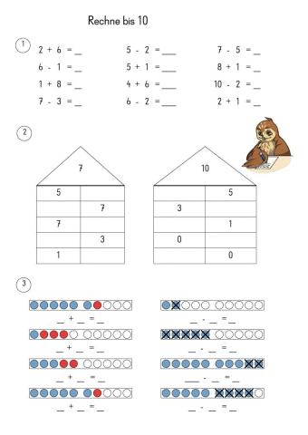 Zahlenraum 10 - Plus und Minus