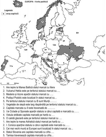 Test de evaluare-europa geografie fizică-1