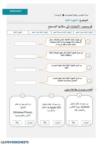 الاجهزة الذكية