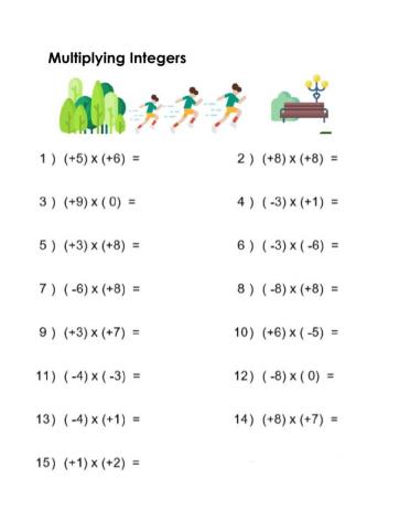 Practice: Multiplying Integers