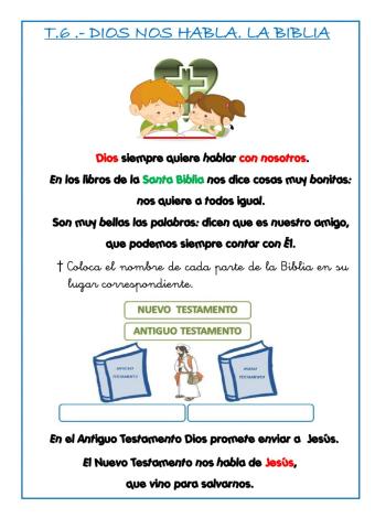 T.6. Dios nos habla. La Biblia.