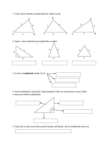 Trojúhelníky opakování