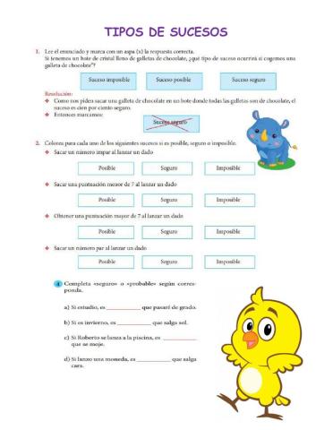 Tipos de sucesos