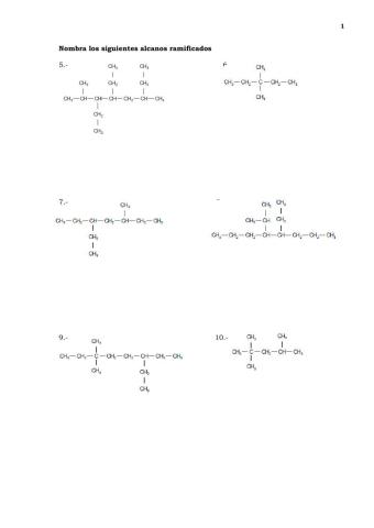 Nomenclatura de Alcanos, Alquenos y Alquinos