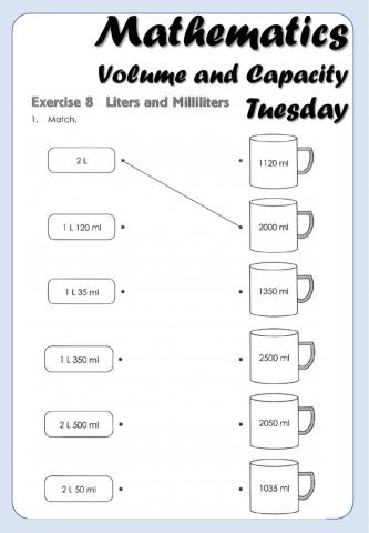 Mathematics - 3B - Capacity and Volume H