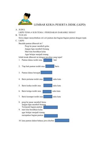 Tema 4 sehat itu pentng