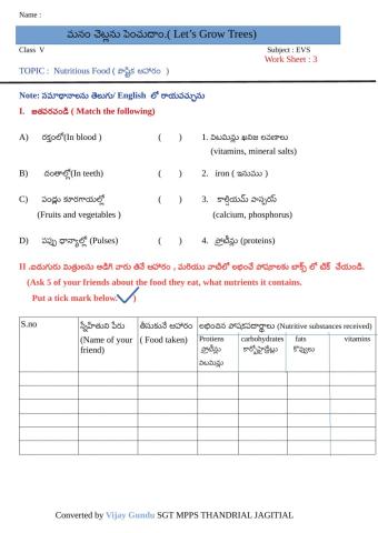 5th nutri food 3 by Vijay Gundu