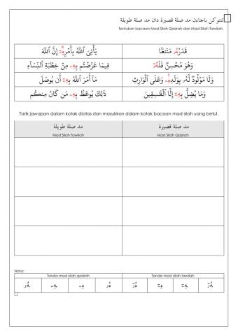 Al-quran tahun 1-mad silah