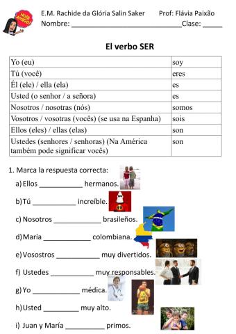 El verbo SER