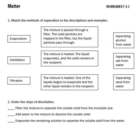 How are mixtures separated?