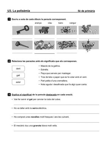 Paraules polisèmiques