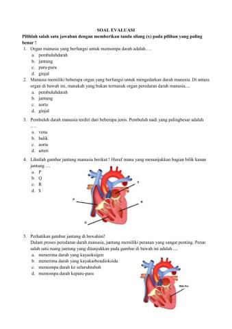 Soal Evaluasi Tema 4 ST 1 Pb1 Kelas 5