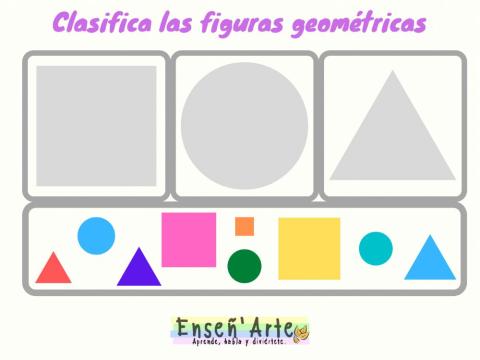 Clasifica las figuras geométricas