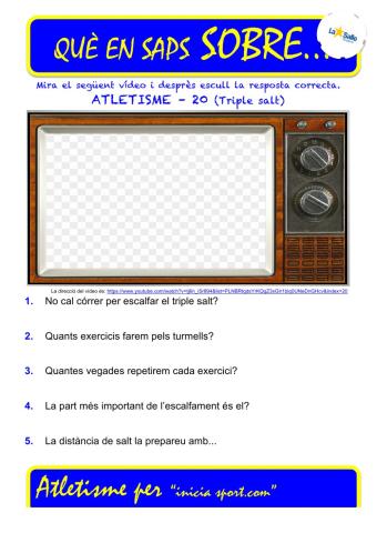 Que saps sobre...Atletisme 20 (Triple Salt)