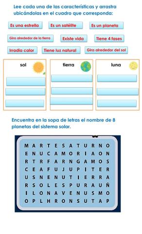 El sol, la luna y la tierra