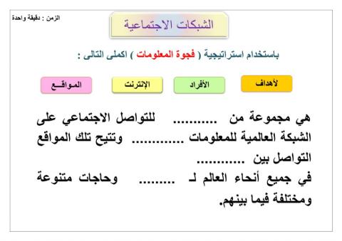 الشبكات