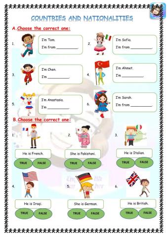 Grade 4-Unit 2-Countries and nationalities