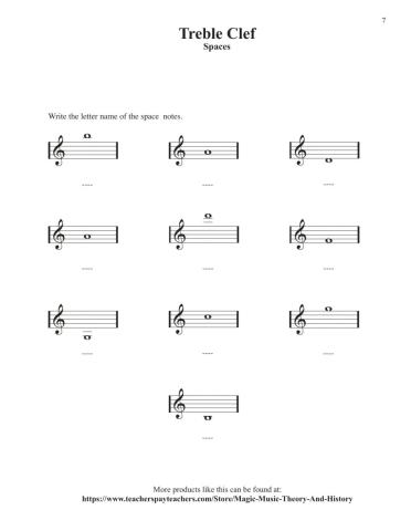 Treble Clef Ledger Lines 4