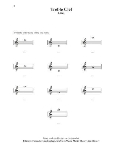 Treble Clef Ledger Lines5