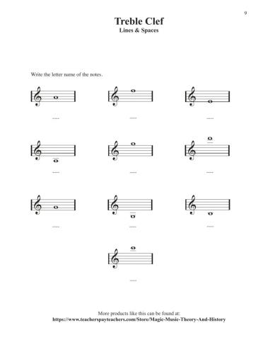 Treble Clef Ledger Lines 6