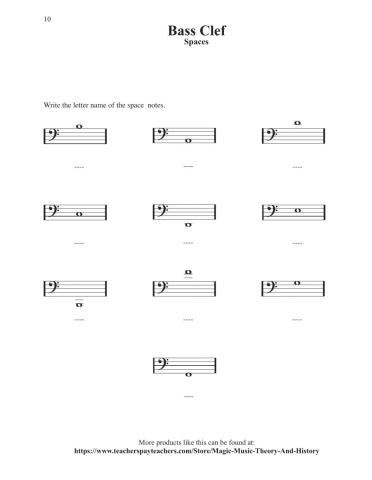 Bass Clef Ledger Lines 4