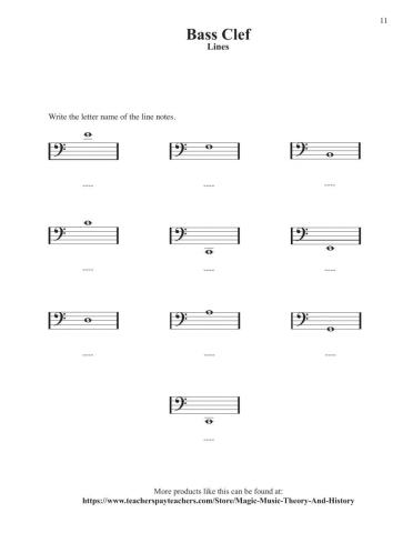 Bass Clef Ledger Lines 5