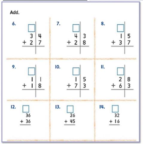 Adding two digit numbers