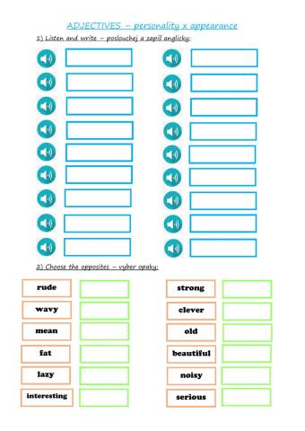 Adjectives-personality