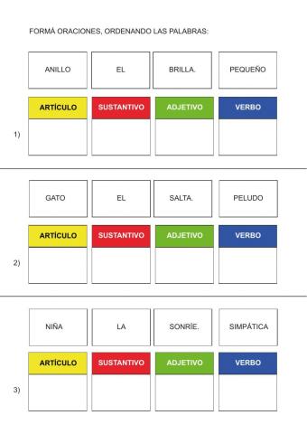 Formar oraciones