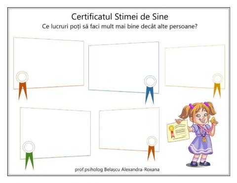 Certificatul Stimei de Sine