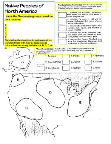 Native Peoples of N.A. Geography and Culture