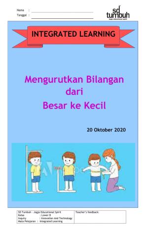 Mengurutkan bilangan dari Besar ke kecil B