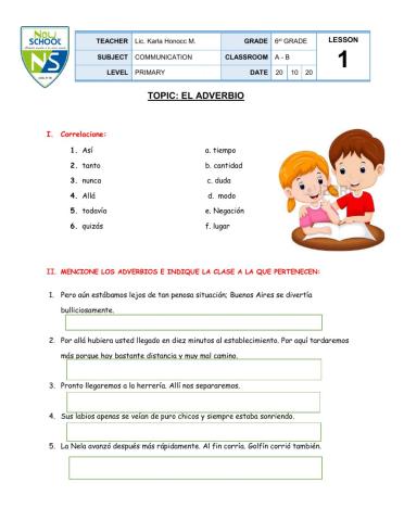 Comunicación - 6º PRIMARIA