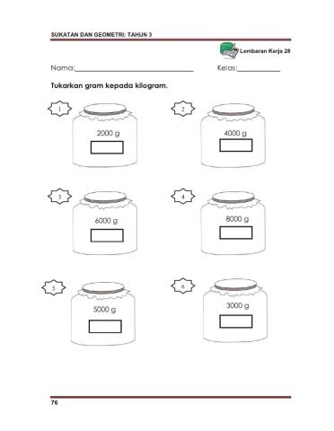 Sukatan dan geometri tahun 3