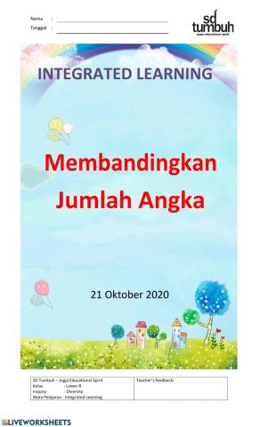 Membandingkan Jumlah Angka C