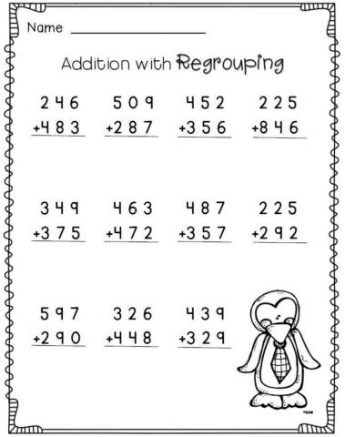 Addition with regrouping