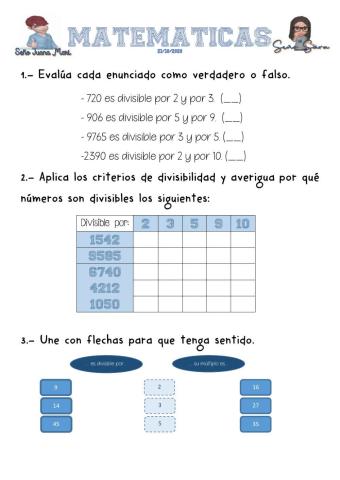 Criterios de divisibilidad 2